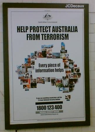 Australian anti-terrorism poster
